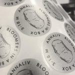 Frosted Vinyl – Silver Etch Finish labels